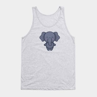 Cute Baby Elephant Cartoon Tank Top